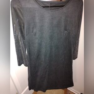 Source Unknown Black Long Sleeve Dress